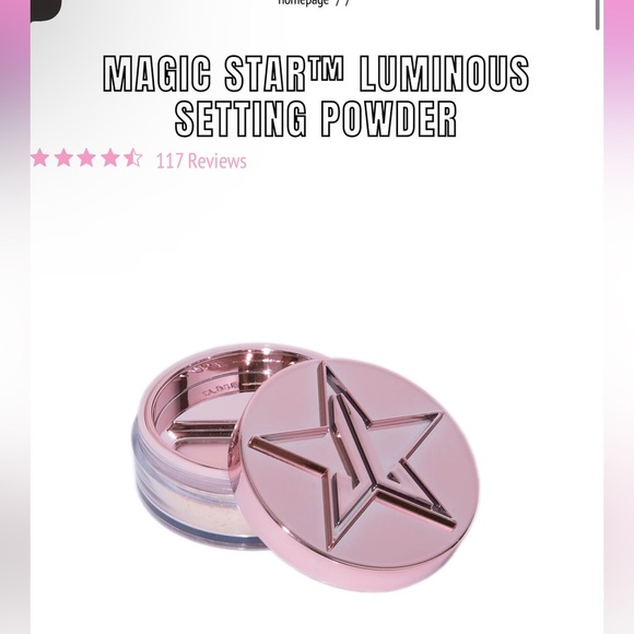 JEFFREE STAR COSMETICS LUMINOUS
SETTING POWDER - Picture 3 of 8